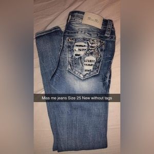 Miss me jeans size 25 New without tags